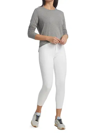 MAJESTIC FILATURES Women's Soft Touch Long Sleeve Tee - Gris Chine - Size XL | Thumbnail 2 MAJESTIC FILATURES Women's Soft Touch Long Sleeve Tee - Gris Chine - Size XL | Thumbnail 2