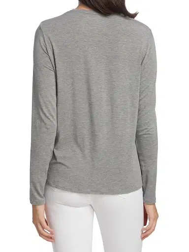 MAJESTIC FILATURES Women's Soft Touch Long Sleeve Tee - Gris Chine - Size XL | Thumbnail 5 MAJESTIC FILATURES Women's Soft Touch Long Sleeve Tee - Gris Chine - Size XL | Thumbnail 5
