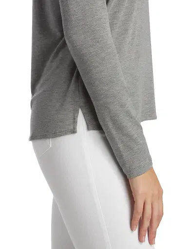 MAJESTIC FILATURES Women's Soft Touch Long Sleeve Tee - Gris Chine - Size XL | Thumbnail 6 MAJESTIC FILATURES Women's Soft Touch Long Sleeve Tee - Gris Chine - Size XL | Thumbnail 6