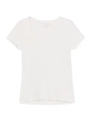 MAJESTIC FILATURES Women's Ribbed Stretch Cotton T-Shirt - White - Size Large | Thumbnail 1 MAJESTIC FILATURES Women's Ribbed Stretch Cotton T-Shirt - White - Size Large | Thumbnail 1