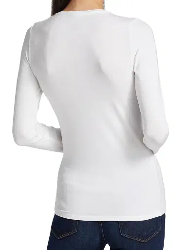 MAJESTIC FILATURES Women's Soft Touch Long-Sleeve Crewneck Top - Blanc - Size Large | Thumbnail 5 MAJESTIC FILATURES Women's Soft Touch Long-Sleeve Crewneck Top - Blanc - Size Large | Thumbnail 5