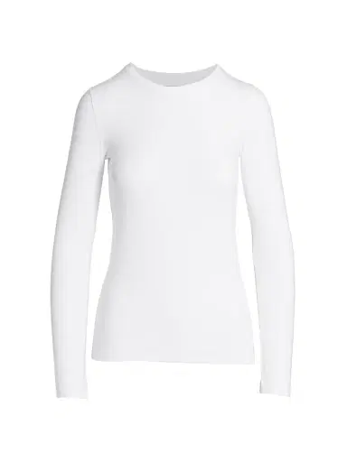 MAJESTIC FILATURES Women's Soft Touch Long-Sleeve Crewneck Top - Blanc - Size Large | Thumbnail 1 MAJESTIC FILATURES Women's Soft Touch Long-Sleeve Crewneck Top - Blanc - Size Large | Thumbnail 1