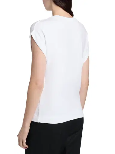 MAJESTIC FILATURES Women's French Terry Crewneck T-Shirt - Blanc - Size Large | Thumbnail 5 MAJESTIC FILATURES Women's French Terry Crewneck T-Shirt - Blanc - Size Large | Thumbnail 5