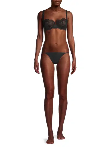 Simone Pérèle Women's Karma Demi Cup Underwire Bra - Black | Thumbnail 2 Simone Pérèle Women's Karma Demi Cup Underwire Bra - Black | Thumbnail 2