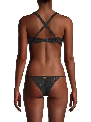 Simone Pérèle Women's Karma Demi Cup Underwire Bra - Black | Thumbnail 6 Simone Pérèle Women's Karma Demi Cup Underwire Bra - Black | Thumbnail 6