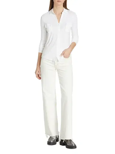 MAJESTIC FILATURES Women's Soft Touch Long-Sleeve Pocket Shirt | Thumbnail 2 MAJESTIC FILATURES Women's Soft Touch Long-Sleeve Pocket Shirt | Thumbnail 2