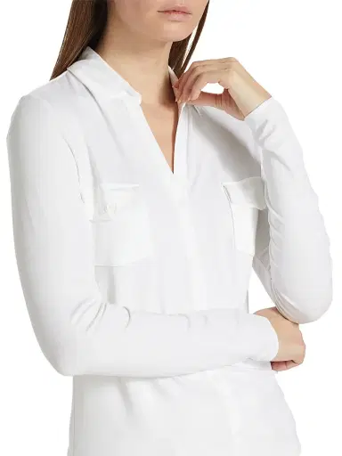 MAJESTIC FILATURES Women's Soft Touch Long-Sleeve Pocket Shirt | Thumbnail 6 MAJESTIC FILATURES Women's Soft Touch Long-Sleeve Pocket Shirt | Thumbnail 6