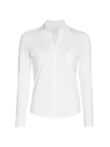 MAJESTIC FILATURES Women's Soft Touch Long-Sleeve Pocket Shirt | Thumbnail 1 MAJESTIC FILATURES Women's Soft Touch Long-Sleeve Pocket Shirt | Thumbnail 1