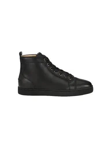 Christian Louboutin Men's Louis High Top Sneakers - Black | Thumbnail 1 Christian Louboutin Men's Louis High Top Sneakers - Black | Thumbnail 1