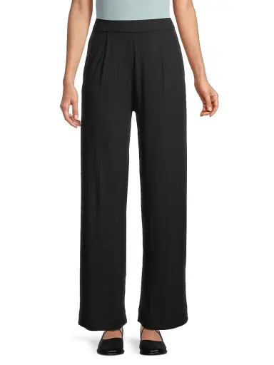 Majestic Filatures Women's Soft Touch Straight-Leg Pants - Noir | Thumbnail 3 Majestic Filatures Women's Soft Touch Straight-Leg Pants - Noir | Thumbnail 3