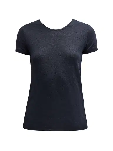 MAJESTIC FILATURES Women's Stretch-Linen T-Shirt - Black - Size Large | Thumbnail 1 MAJESTIC FILATURES Women's Stretch-Linen T-Shirt - Black - Size Large | Thumbnail 1