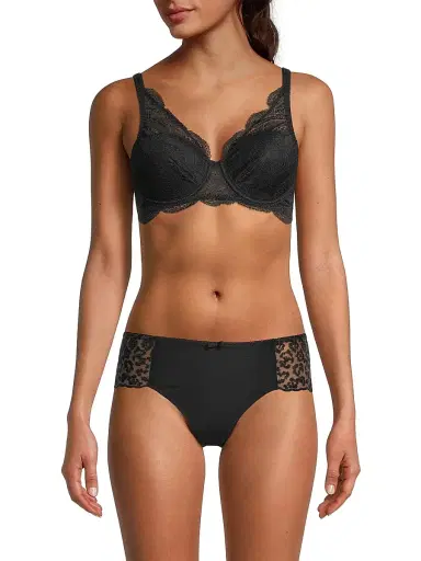 Simone Pérèle Women's Karma Molded Lace Bra - Black | Thumbnail 3 Simone Pérèle Women's Karma Molded Lace Bra - Black | Thumbnail 3