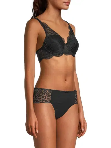 Simone Pérèle Women's Karma Molded Lace Bra - Black | Thumbnail 4 Simone Pérèle Women's Karma Molded Lace Bra - Black | Thumbnail 4