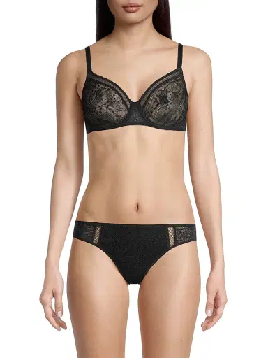 Simone Pérèle Women's Comete Lace Underwire Bra - Black | Thumbnail 3 Simone Pérèle Women's Comete Lace Underwire Bra - Black | Thumbnail 3