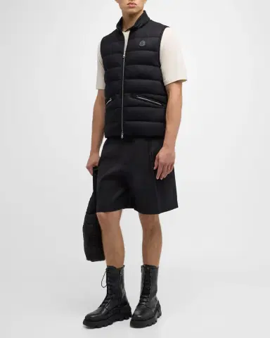 Moncler Men's Gallienne Cashmere-Blend Down Vest | Thumbnail 2 Moncler Men's Gallienne Cashmere-Blend Down Vest | Thumbnail 2