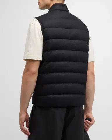 Moncler Men's Gallienne Cashmere-Blend Down Vest | Thumbnail 3 Moncler Men's Gallienne Cashmere-Blend Down Vest | Thumbnail 3