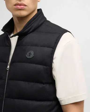 Moncler Men's Gallienne Cashmere-Blend Down Vest | Thumbnail 6 Moncler Men's Gallienne Cashmere-Blend Down Vest | Thumbnail 6