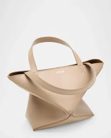Loewe Puzzle Fold Mini Tote Bag in Shiny Leather | Thumbnail 6 Loewe Puzzle Fold Mini Tote Bag in Shiny Leather | Thumbnail 6
