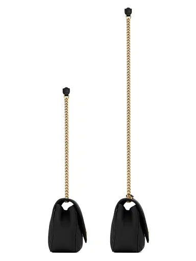 Saint Laurent Women's Loulou Shoulder Bag in Lambskin Leather - Noir | Thumbnail 4 Saint Laurent Women's Loulou Shoulder Bag in Lambskin Leather - Noir | Thumbnail 4