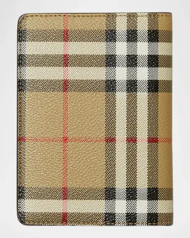 Burberry Check Bifold Passport Holder | Thumbnail 4 Burberry Check Bifold Passport Holder | Thumbnail 4