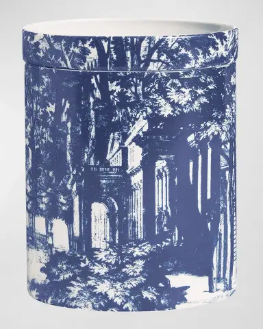 Fornasetti Scented Candle Large Blue & White/ Giardino Settecentesco | Thumbnail 4 Fornasetti Scented Candle Large Blue & White/ Giardino Settecentesco | Thumbnail 4