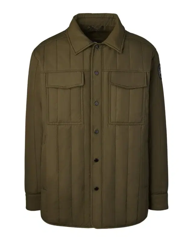 Men 's Quilted Black Label Overshirt Men 's Quilted Black Label Overshirt