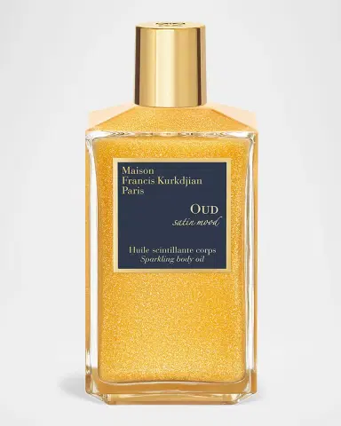 Maison Francis Kurkdjian OUD Satin Mood Scented Sparkling Body Oil, 6.7 oz. | Thumbnail 2 Maison Francis Kurkdjian OUD Satin Mood Scented Sparkling Body Oil, 6.7 oz. | Thumbnail 2