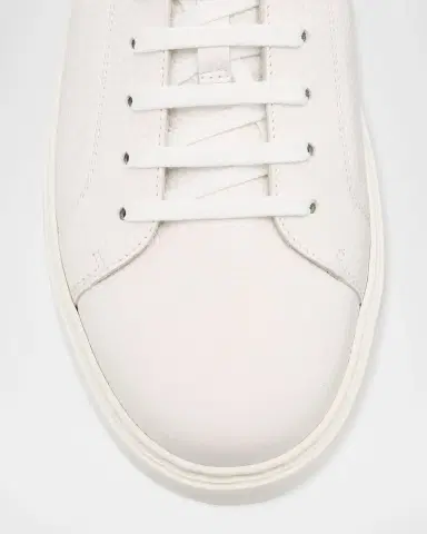 Brunello Cucinelli Men's Grained Calfskin Low-Top Sneakers | Thumbnail 6 Brunello Cucinelli Men's Grained Calfskin Low-Top Sneakers | Thumbnail 6