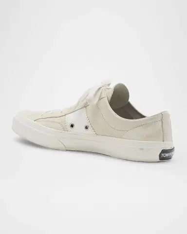 TOM FORD Men 's Cambridge Suede Low-Top Sneakers | Thumbnail 4 TOM FORD Men 's Cambridge Suede Low-Top Sneakers | Thumbnail 4