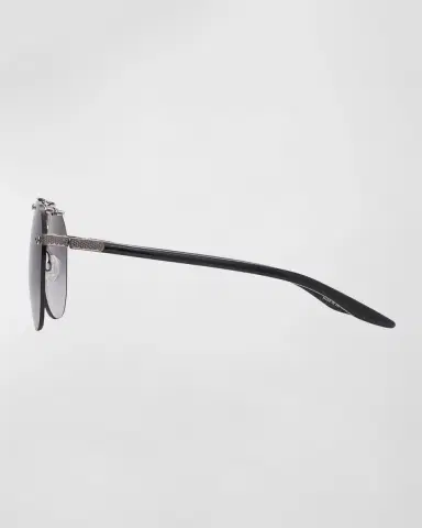 Barton Perreira Jean Metal & Zyl Aviator Sunglasses | Thumbnail 2 Barton Perreira Jean Metal & Zyl Aviator Sunglasses | Thumbnail 2
