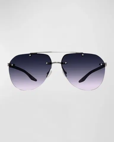 Barton Perreira Jean Metal & Zyl Aviator Sunglasses | Thumbnail 3 Barton Perreira Jean Metal & Zyl Aviator Sunglasses | Thumbnail 3