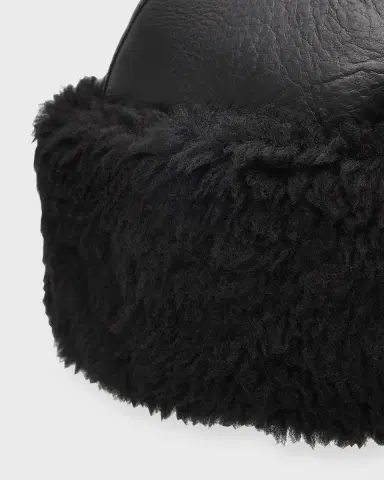 TOTEME Leather Shearling Cuff Beanie | Thumbnail 2 TOTEME Leather Shearling Cuff Beanie | Thumbnail 2
