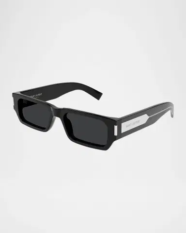 Saint Laurent Men's SL 660 Acetate Rectangle Sunglasses | Thumbnail 3 Saint Laurent Men's SL 660 Acetate Rectangle Sunglasses | Thumbnail 3