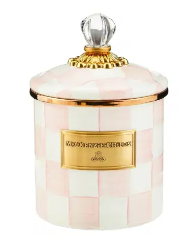 MacKenzie-Childs Rosy Check Enamel Canister | Thumbnail 1 MacKenzie-Childs Rosy Check Enamel Canister | Thumbnail 1