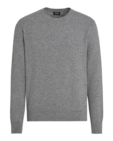 Zegna Men's Cashmere Crewneck Sweater | Thumbnail 5 Zegna Men's Cashmere Crewneck Sweater | Thumbnail 5