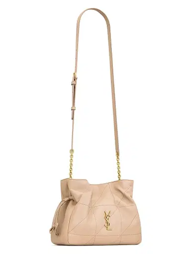 Saint Laurent Women's Jamie Shoulder Bag in Lambskin Leather - Clear Beige | Thumbnail 4 Saint Laurent Women's Jamie Shoulder Bag in Lambskin Leather - Clear Beige | Thumbnail 4