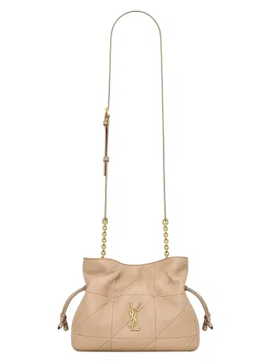 Saint Laurent Women's Jamie Shoulder Bag in Lambskin Leather - Clear Beige | Thumbnail 1 Saint Laurent Women's Jamie Shoulder Bag in Lambskin Leather - Clear Beige | Thumbnail 1