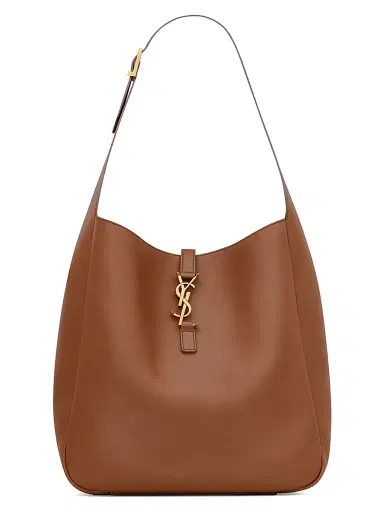 Saint Laurent Women's Le 5 à 7 Supple Large Shoulder Bag in Grained Leather - Fox | Thumbnail 1 Saint Laurent Women's Le 5 à 7 Supple Large Shoulder Bag in Grained Leather - Fox | Thumbnail 1