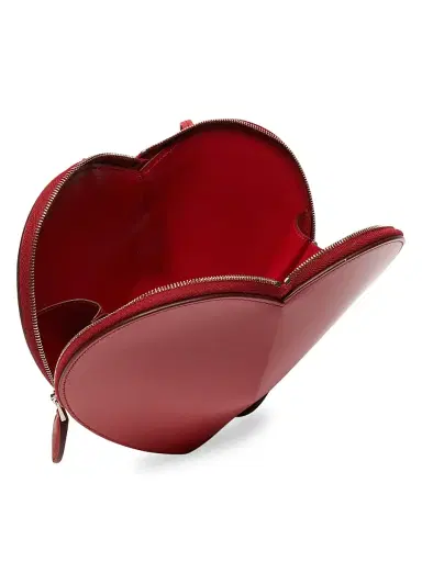ALAIA Women's Le Coeur Leather Convertible Shoulder Bag - Red | Thumbnail 2 ALAIA Women's Le Coeur Leather Convertible Shoulder Bag - Red | Thumbnail 2