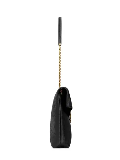 Saint Laurent Women's Cassandre Envelope Pouch on Chain in Lambskin - Black | Thumbnail 5 Saint Laurent Women's Cassandre Envelope Pouch on Chain in Lambskin - Black | Thumbnail 5