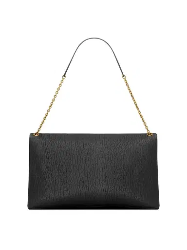 Saint Laurent Women's Cassandre Envelope Pouch on Chain in Lambskin - Black | Thumbnail 7 Saint Laurent Women's Cassandre Envelope Pouch on Chain in Lambskin - Black | Thumbnail 7