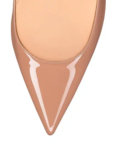 Christian Louboutin Women's Kate 100MM Patent Leather Pumps - Blush - Size 13 | Thumbnail 4 Christian Louboutin Women's Kate 100MM Patent Leather Pumps - Blush - Size 13 | Thumbnail 4