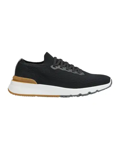 Brunello Cucinelli Men's Knit Runner Sneakers | Thumbnail 1 Brunello Cucinelli Men's Knit Runner Sneakers | Thumbnail 1
