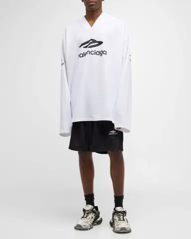 Balenciaga Men 's 3B Sports Icon Ski Long-Sleeve T-Shirt | Thumbnail 2 Balenciaga Men 's 3B Sports Icon Ski Long-Sleeve T-Shirt | Thumbnail 2