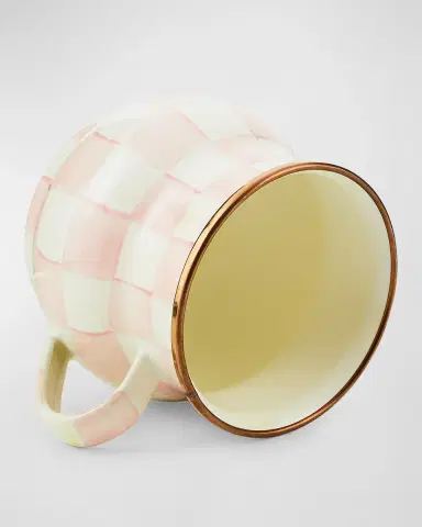 MacKenzie-Childs Rosy Check Enamel Mug | Thumbnail 2 MacKenzie-Childs Rosy Check Enamel Mug | Thumbnail 2