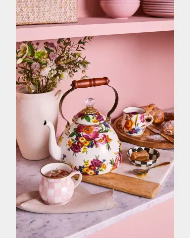 MacKenzie-Childs Rosy Check Enamel Mug | Thumbnail 4 MacKenzie-Childs Rosy Check Enamel Mug | Thumbnail 4