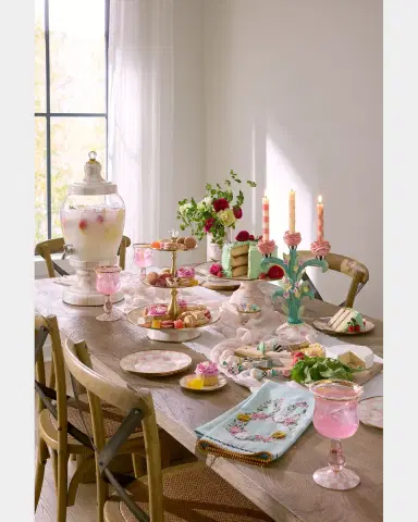 MacKenzie-Childs Rosy Check Wine Glass | Thumbnail 9 MacKenzie-Childs Rosy Check Wine Glass | Thumbnail 9