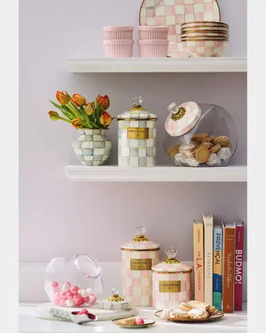 MacKenzie-Childs Rosy Check Enamel Canister | Thumbnail 5 MacKenzie-Childs Rosy Check Enamel Canister | Thumbnail 5