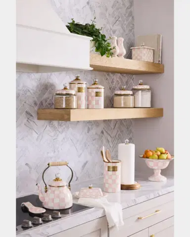 MacKenzie-Childs Rosy Check Enamel Canister | Thumbnail 6 MacKenzie-Childs Rosy Check Enamel Canister | Thumbnail 6