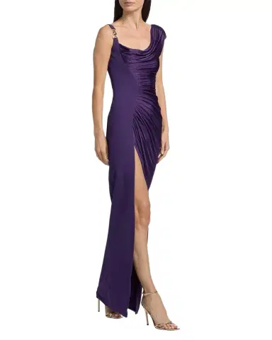 Versace Ruched Jersey Gown | Thumbnail 1 Versace Ruched Jersey Gown | Thumbnail 1